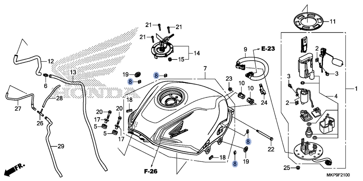 Honda OEM part 17529-K15-920
