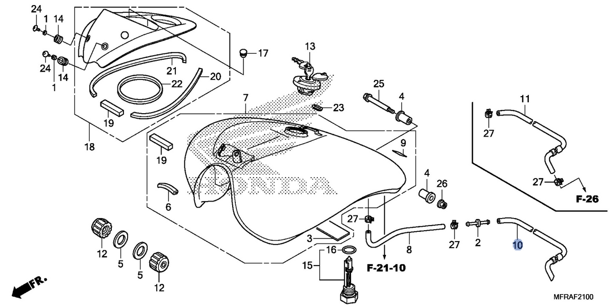 Honda OEM part 17529-MFR-670