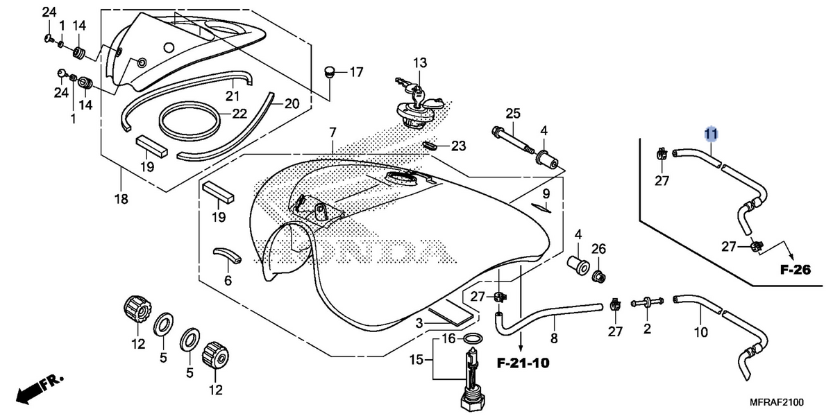 Honda OEM part 17529-MFR-770