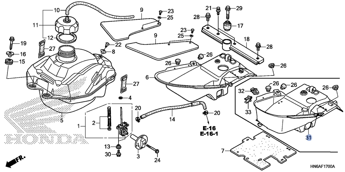 Honda OEM part 17530-HS0-A00