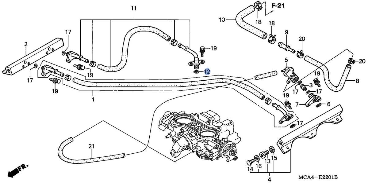 Honda OEM part 17530-MCA-000