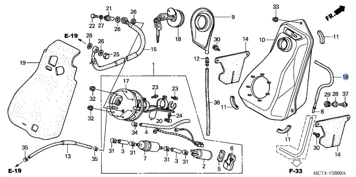 Honda OEM part 17530-MCT-000
