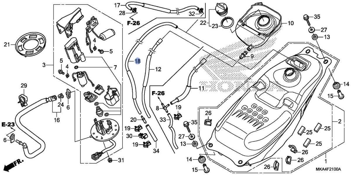 Honda OEM part 17530-MKA-C50