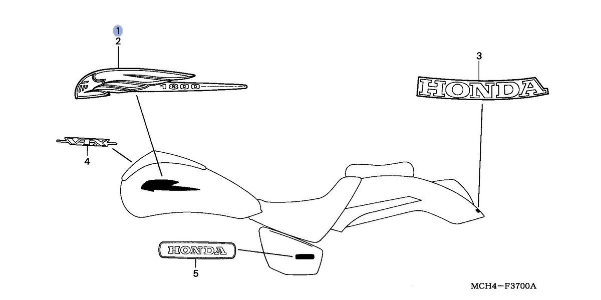 Honda OEM part 17531-MCH-670