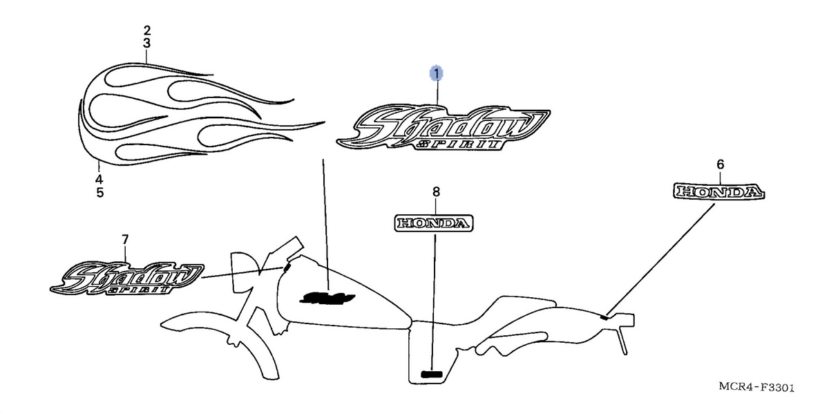 Honda OEM part 17531-MCR-A60ZA