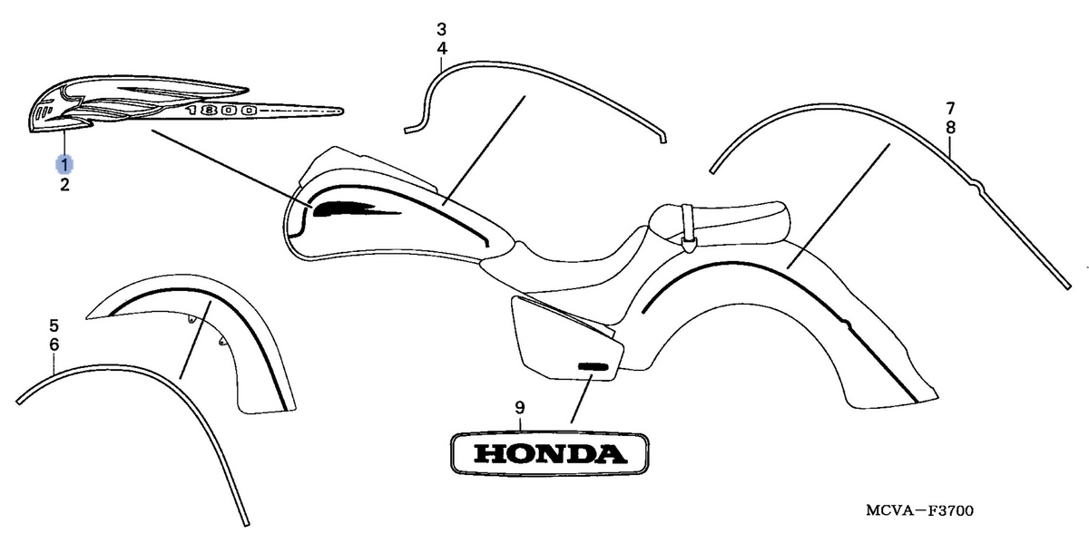 Honda OEM part 17531-MCV-R10