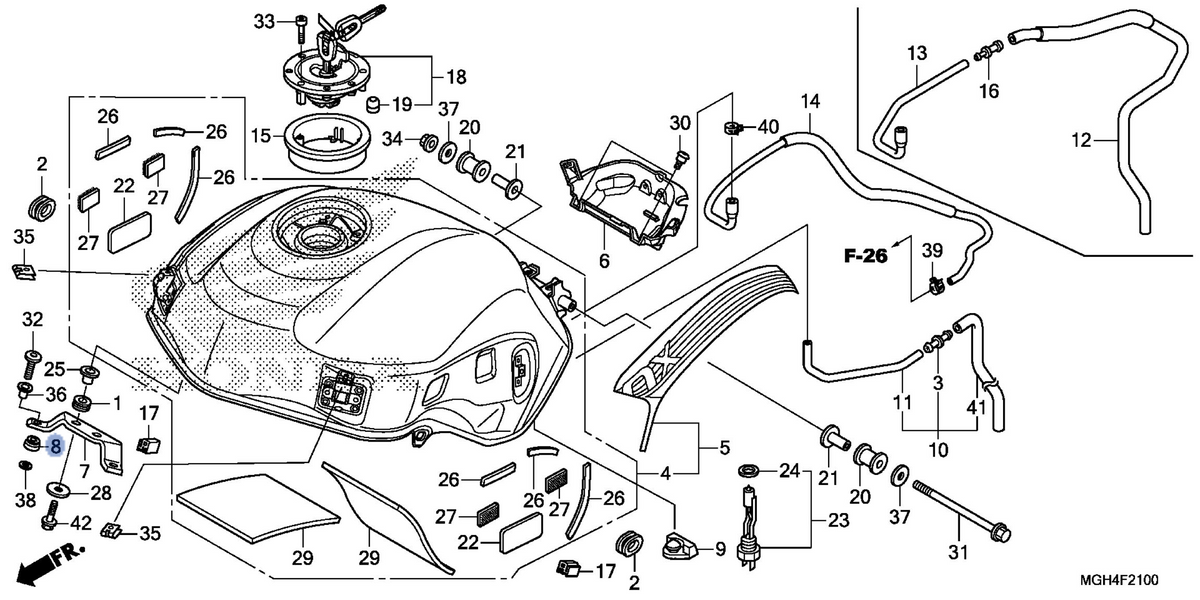 Honda OEM part 17531-MGH-640