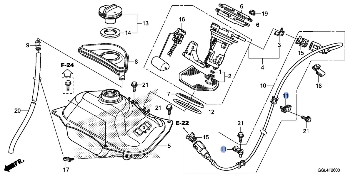 Honda OEM part 17532-GFC-770