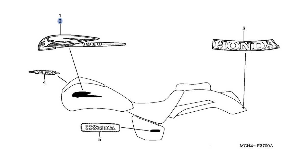 Honda OEM part 17532-MCH-670