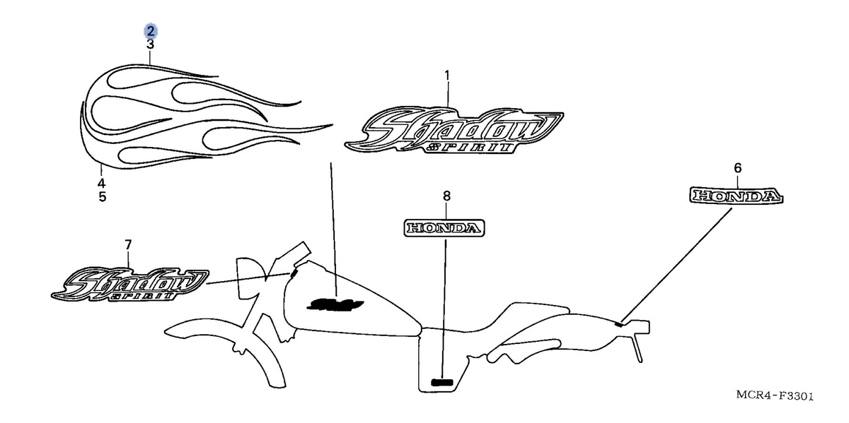 Honda OEM part 17532-MCR-A70ZA
