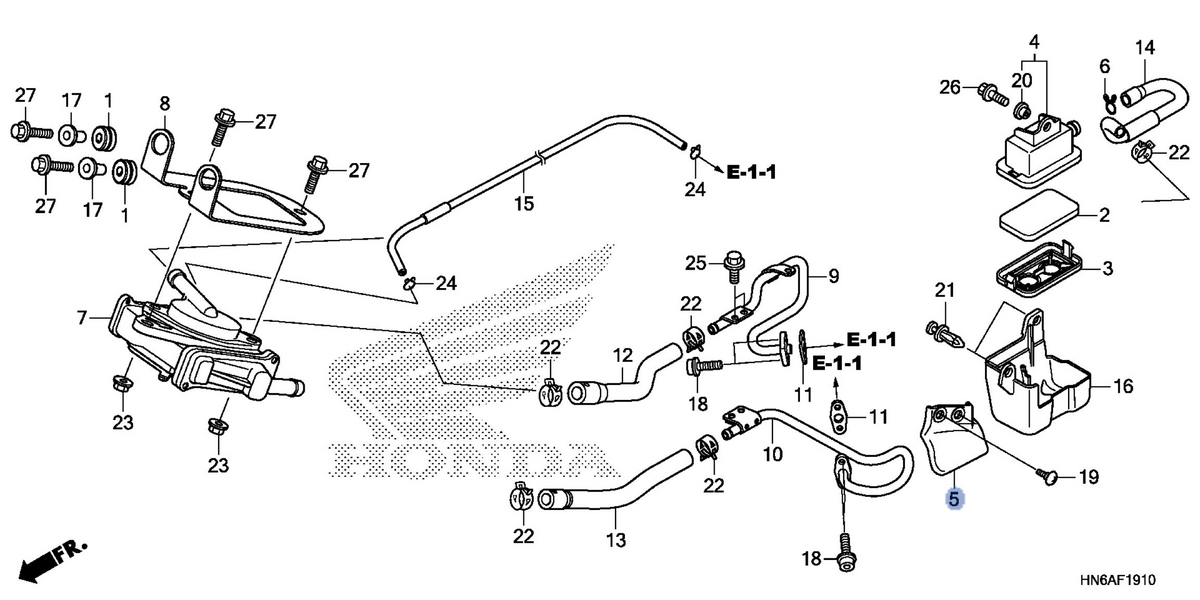 Honda OEM part 17533-HN6-F30
