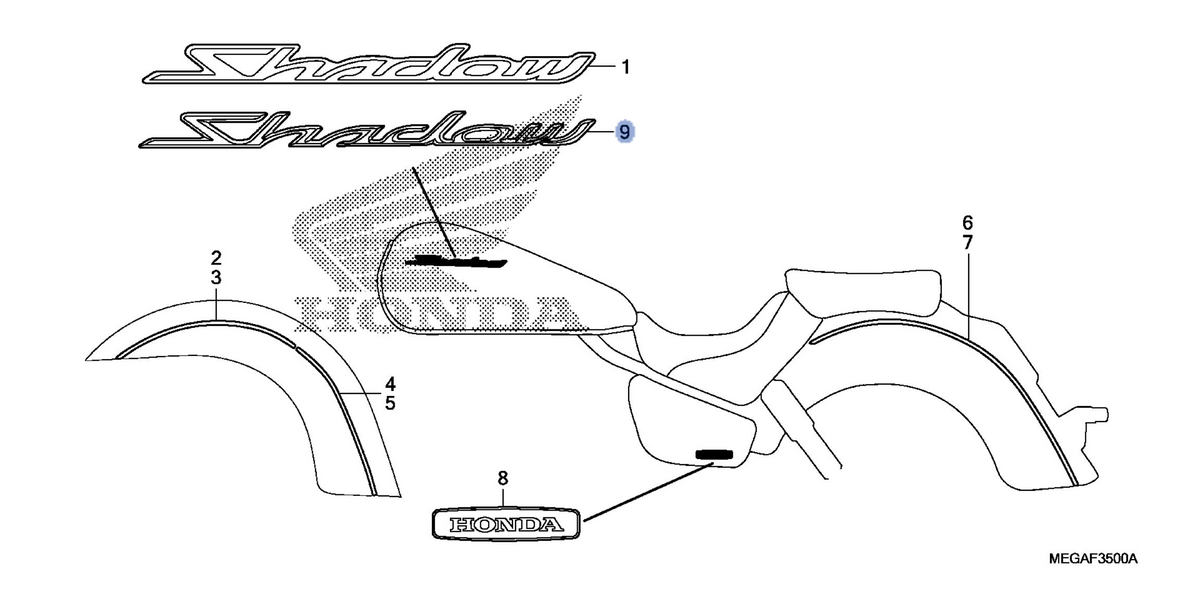 Honda OEM part 17533-MBK-J60ZA