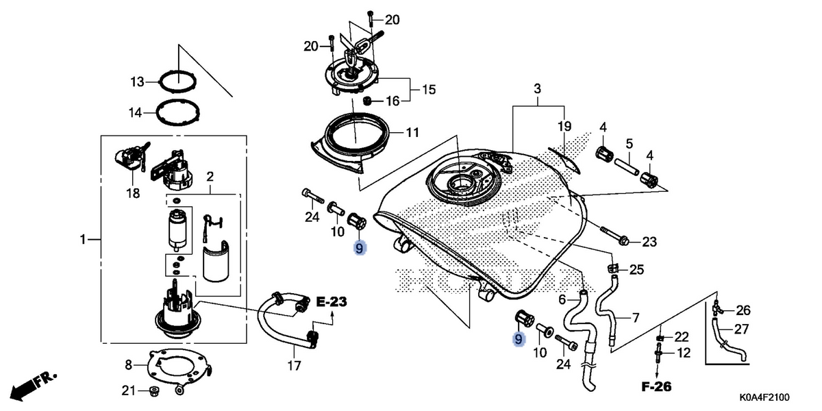 Honda OEM part 17534-K94-T00