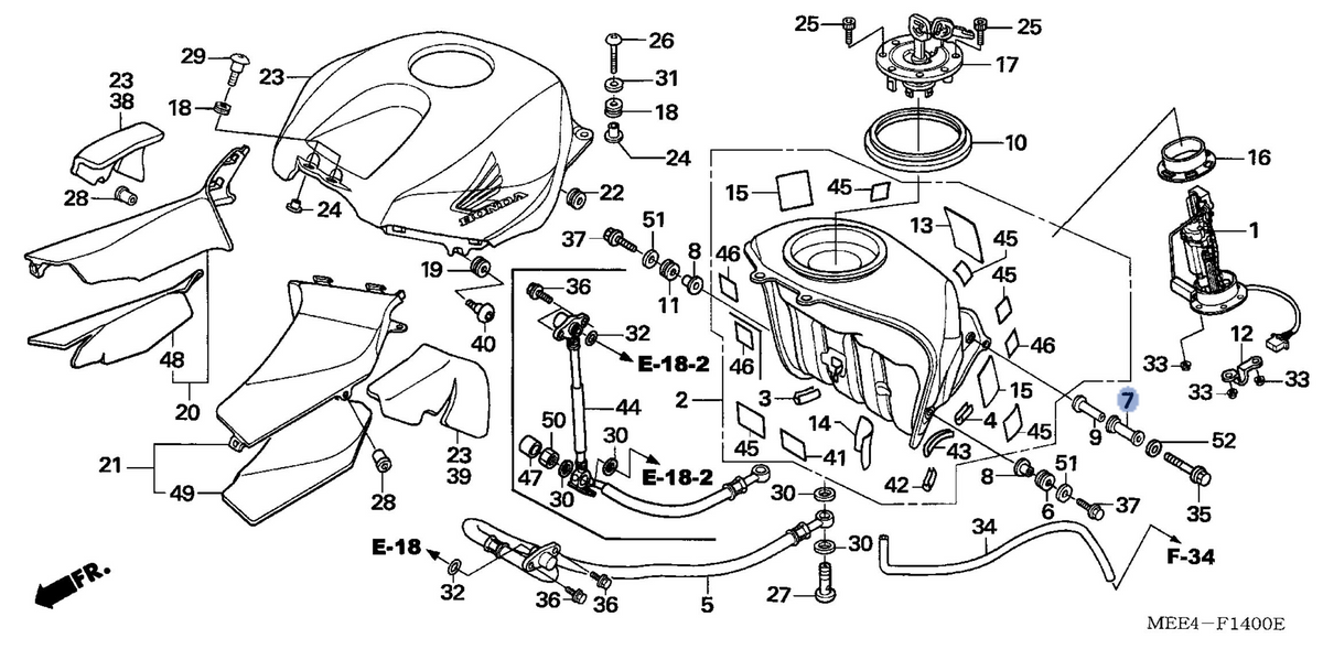Honda OEM part 17534-MEE-000