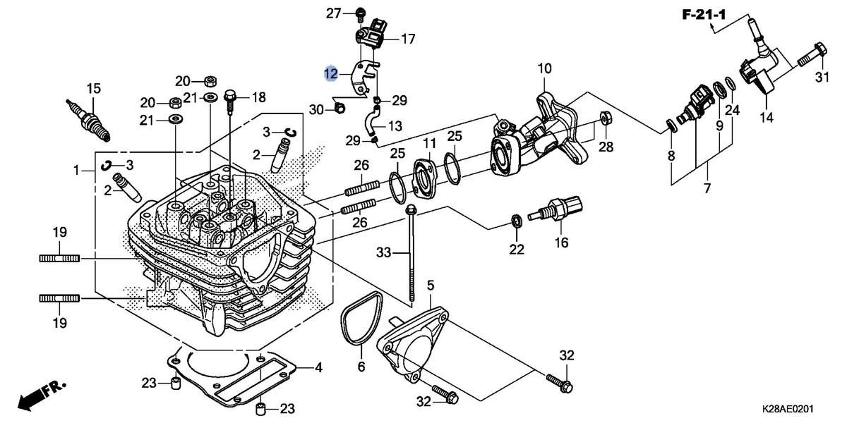Honda OEM part 17535-K28-A60