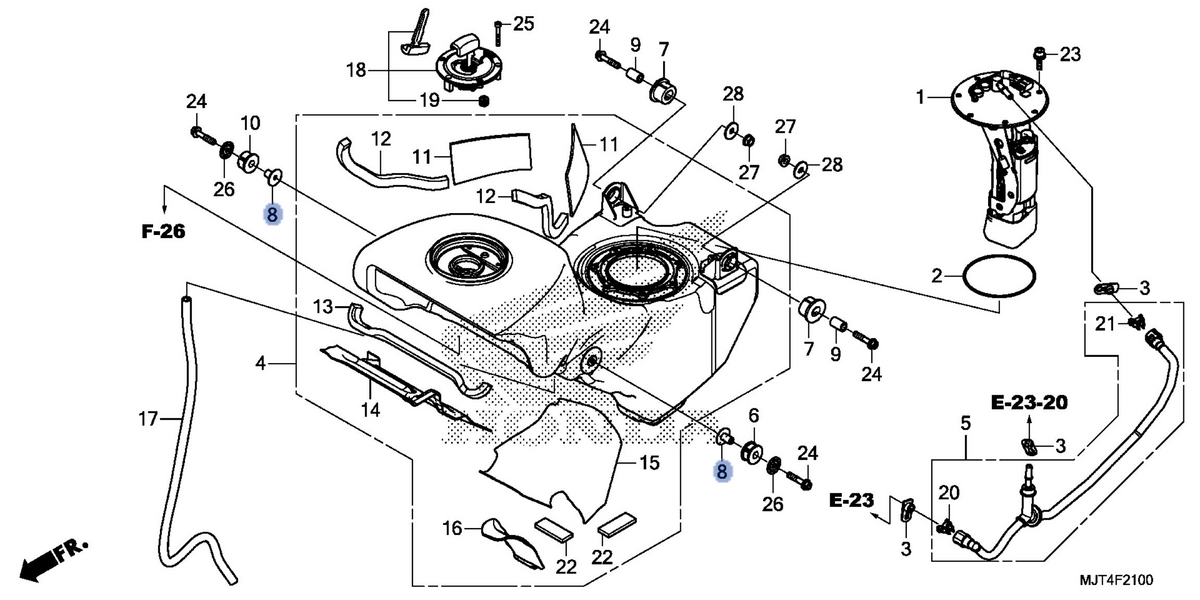 Honda OEM part 17535-MJT-E00