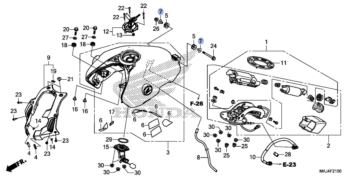 Honda OEM part 17535-MKJ-D00