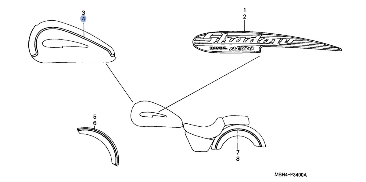 Honda OEM part 17536-MBH-A30ZA