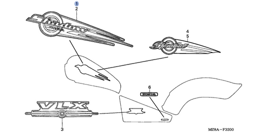 Honda OEM part 17536-MZ8-W30ZA