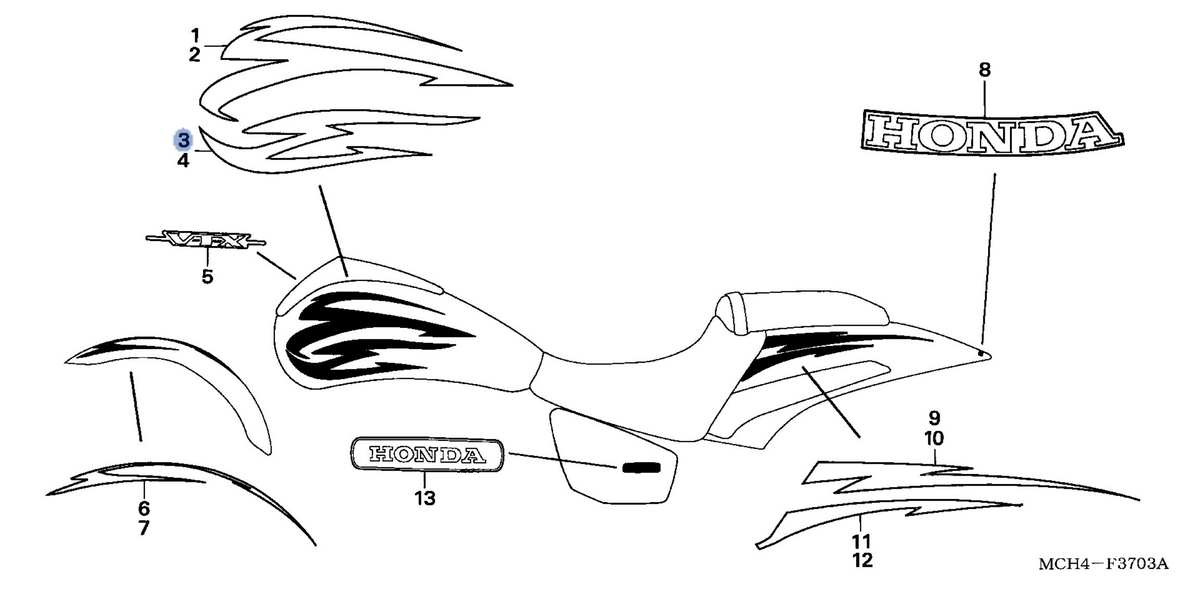 Honda OEM part 17537-MCH-L10ZA