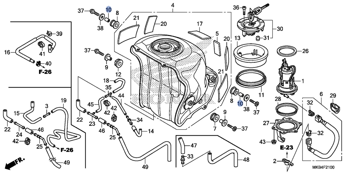 Honda OEM part 17537-MFL-000