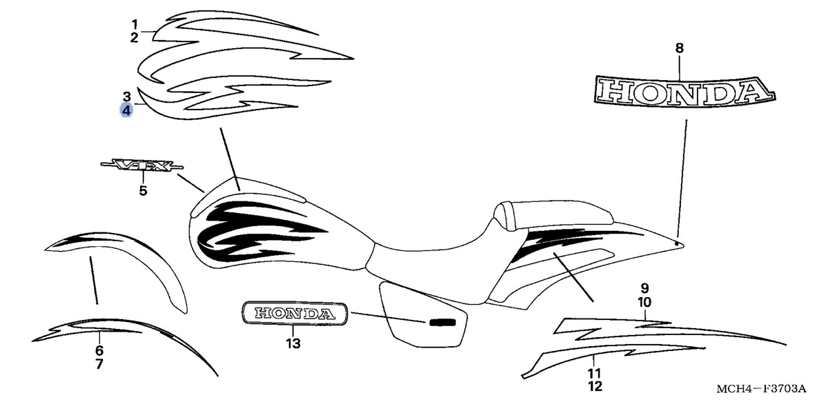 Honda OEM part 17538-MCH-L10ZA