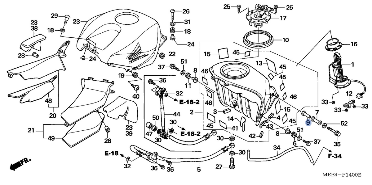 Honda OEM part 17538-MEE-D00