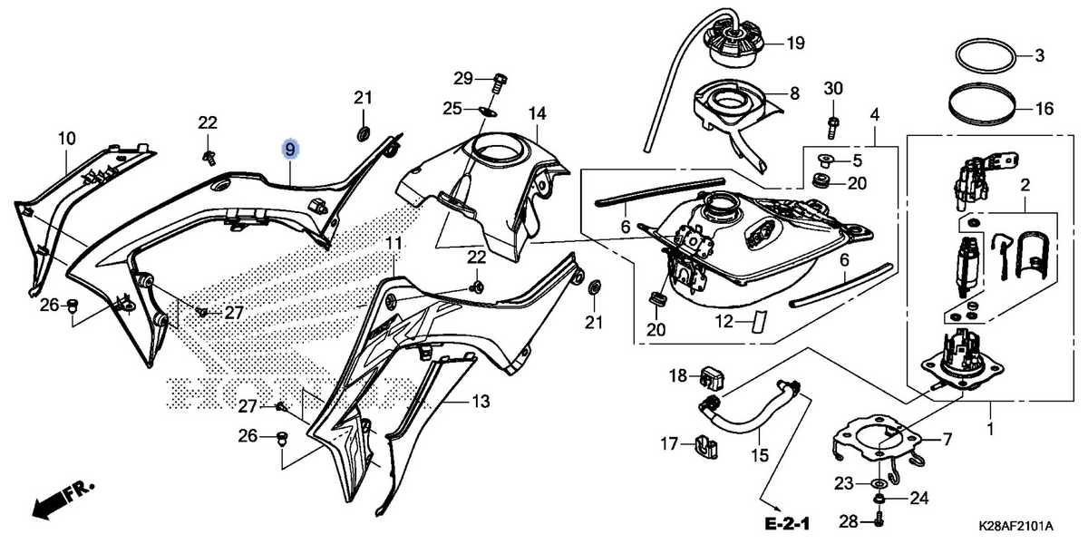 Honda OEM part 17540-K28-A60ZA