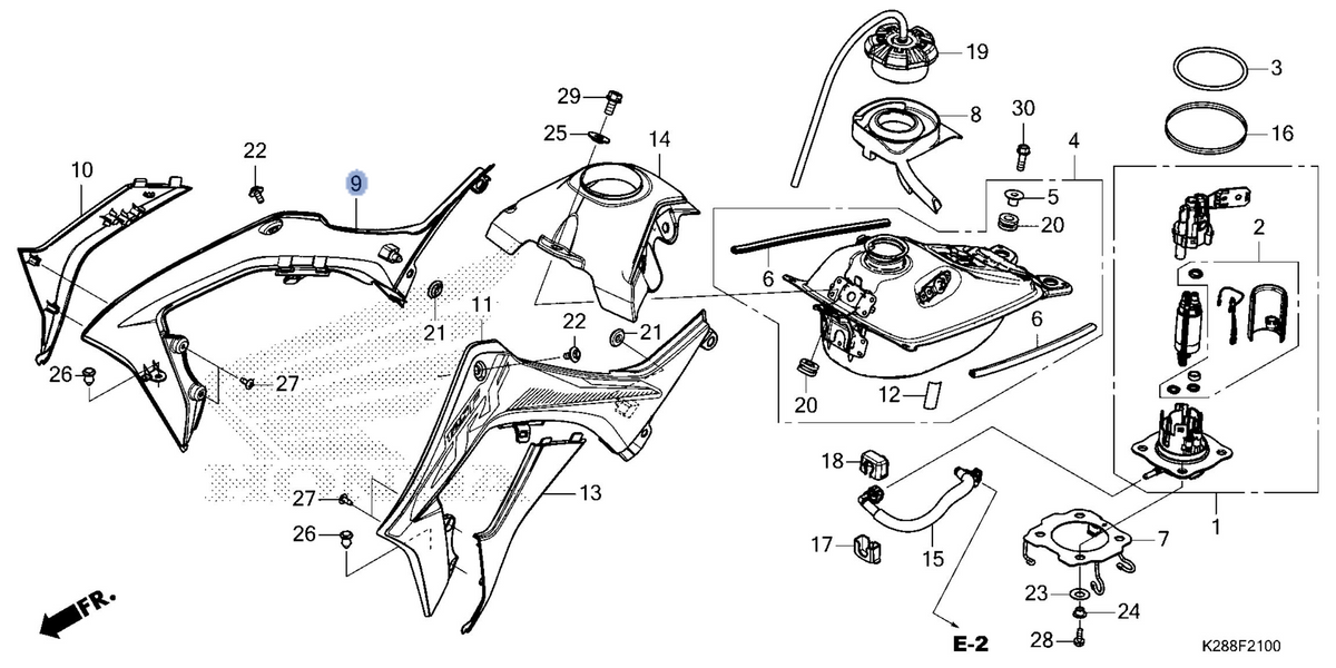 Honda OEM part 17540-K28-AL0ZA