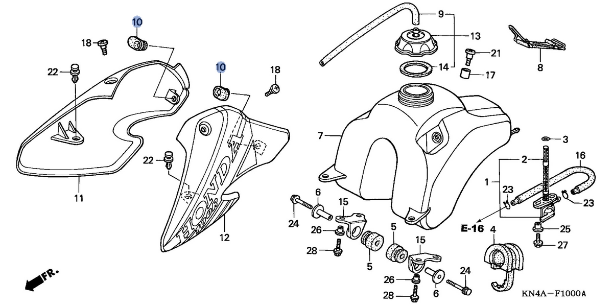 Honda OEM part 17541-KN4-A60