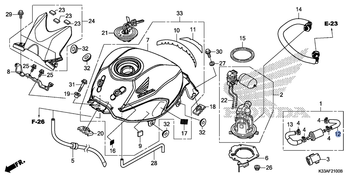 Honda OEM part 17541-KYJ-920