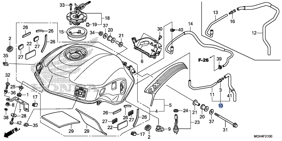 Honda OEM part 17541-MGH-640