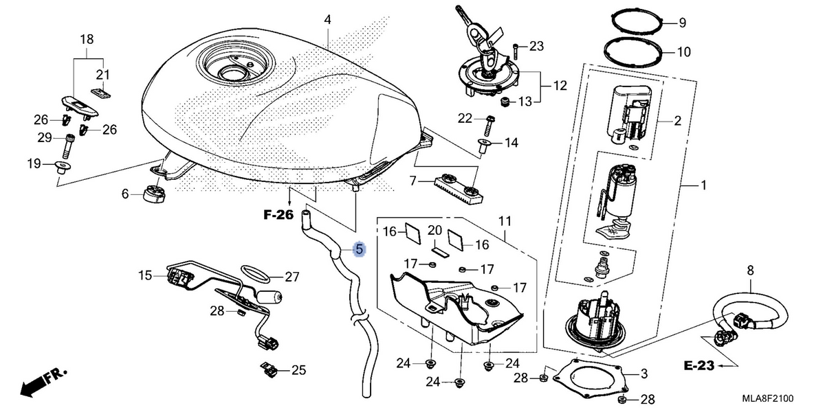 Honda OEM part 17541-MLA-A00