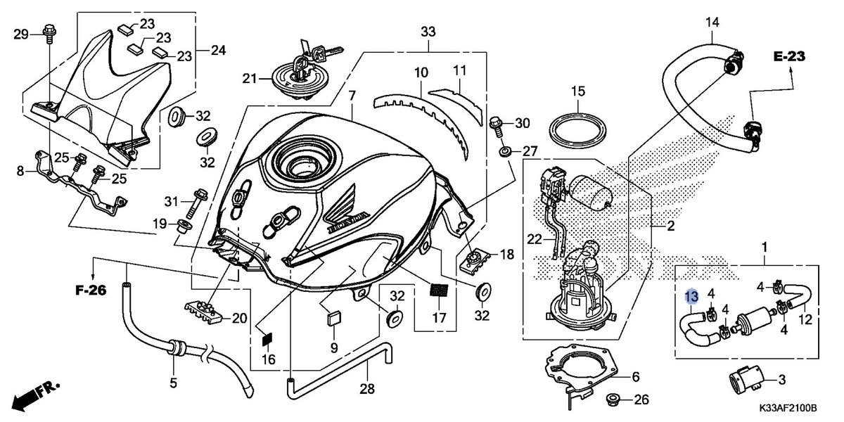 Honda OEM part 17542-KYJ-920