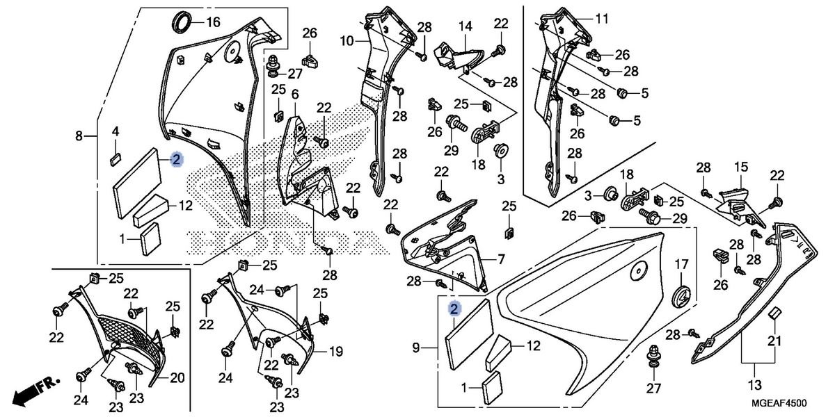 Honda OEM part 17542-MCW-D00