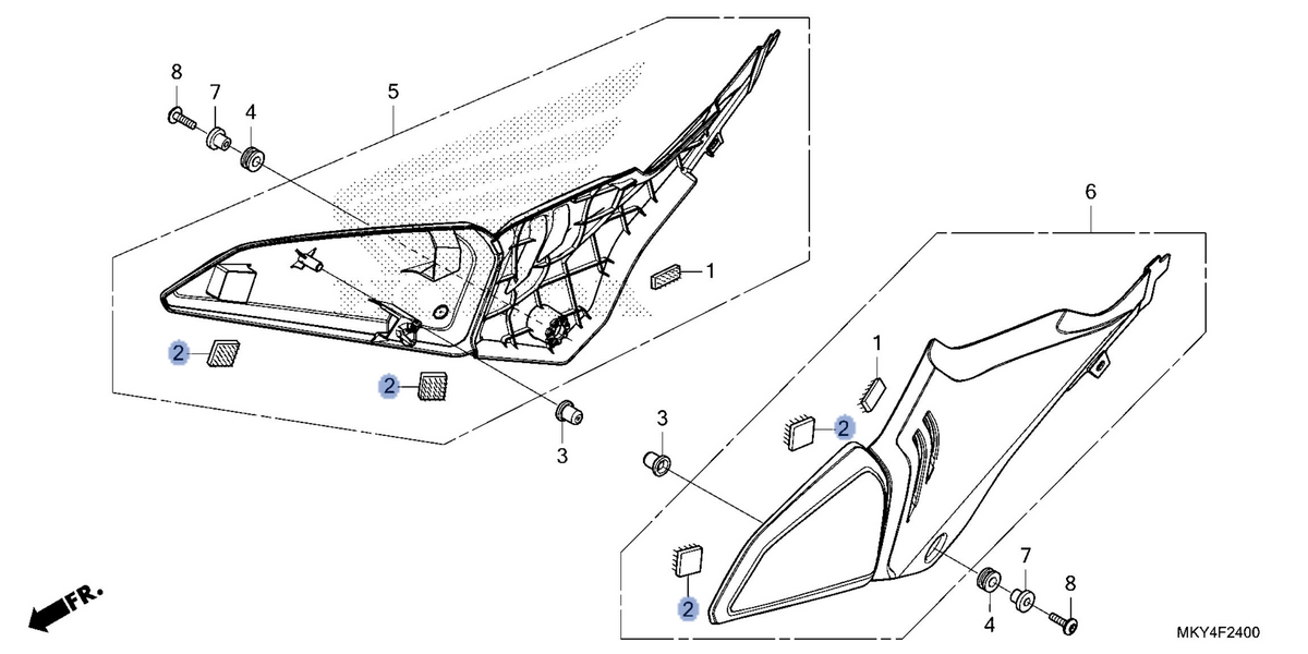Honda OEM part 17542-MJE-D40