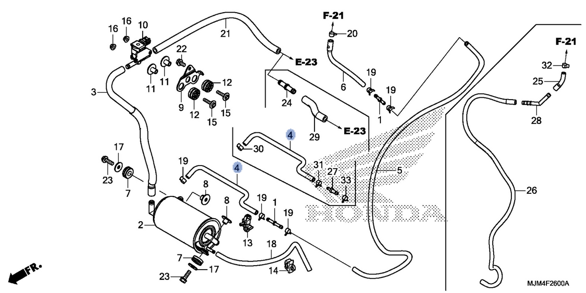 Honda OEM part 17542-MJM-A00