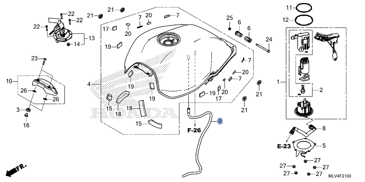 Honda OEM part 17542-MKJ-D00