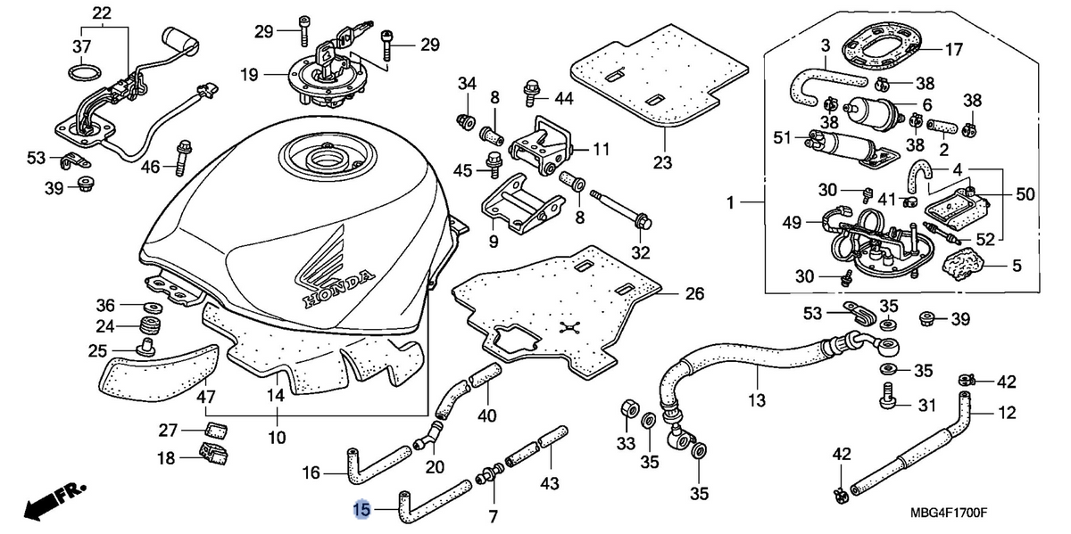 Honda OEM part 17543-MBG-000