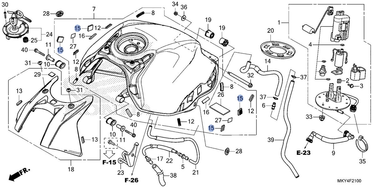 Honda OEM part 17543-MJE-DB0