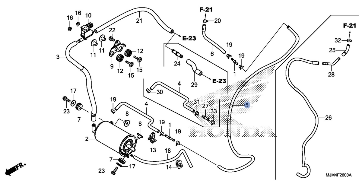 Honda OEM part 17543-MJM-A00