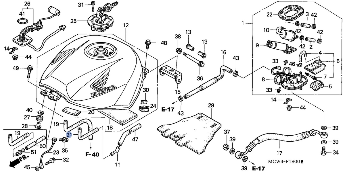 Honda OEM part 17544-MCS-G00