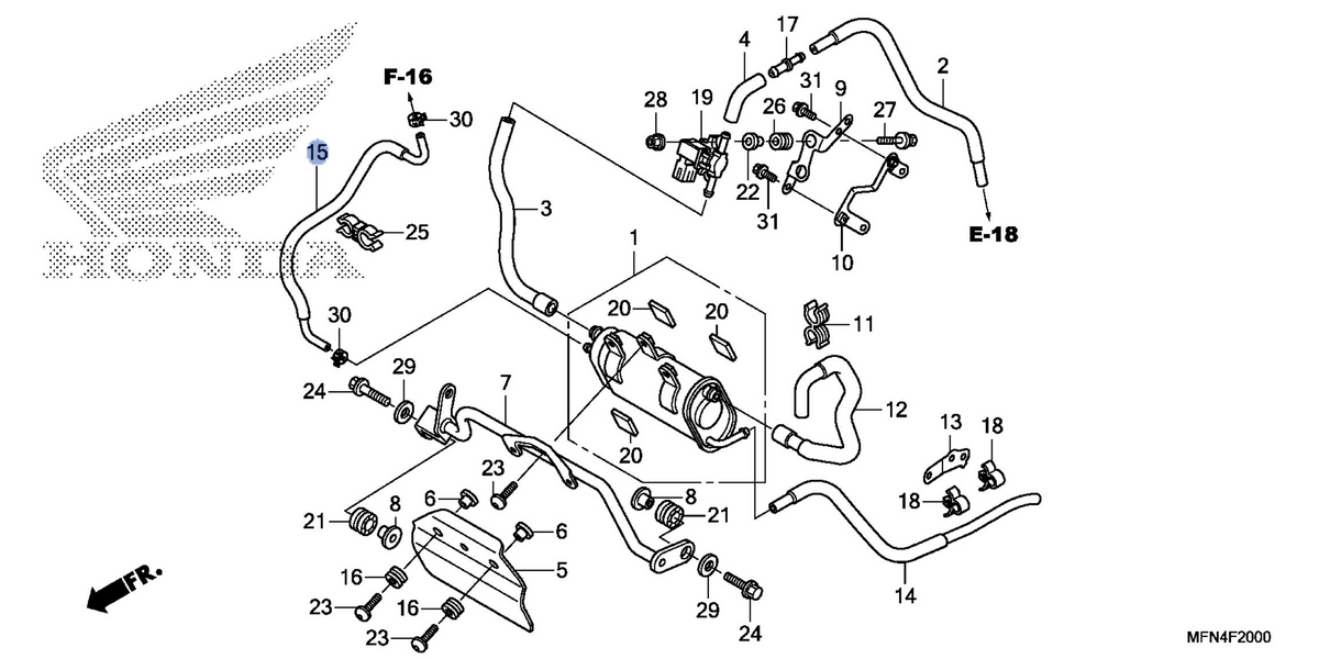 Honda OEM part 17544-MFN-L60