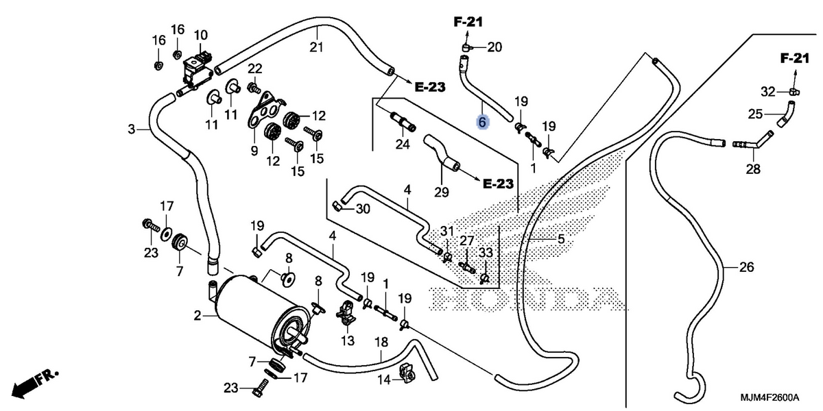 Honda OEM part 17544-MJM-A00