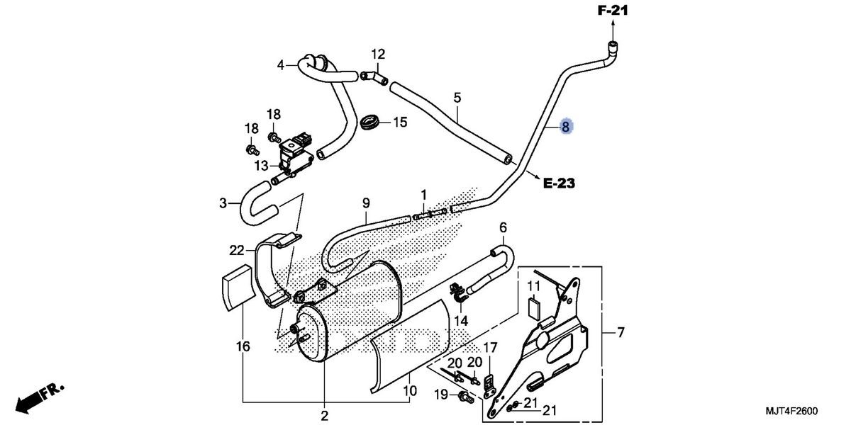 Honda OEM part 17544-MJT-A00