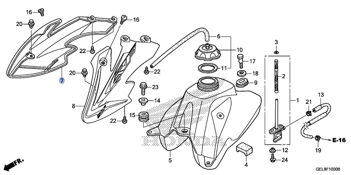 Honda OEM part 17545-GEL-A80ZA