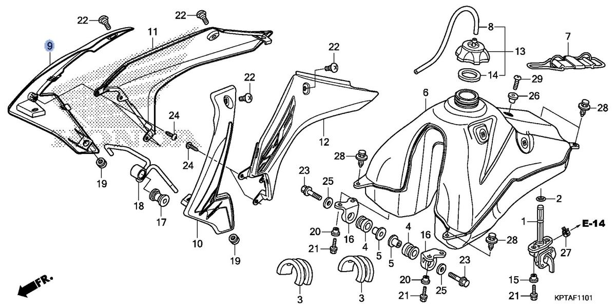 Honda OEM part 17545-KPT-B80ZA