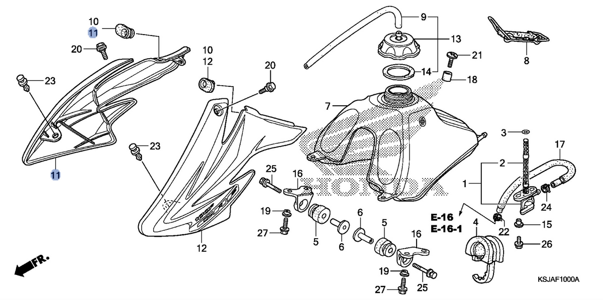 Honda OEM part 17545-KSJ-A31ZA