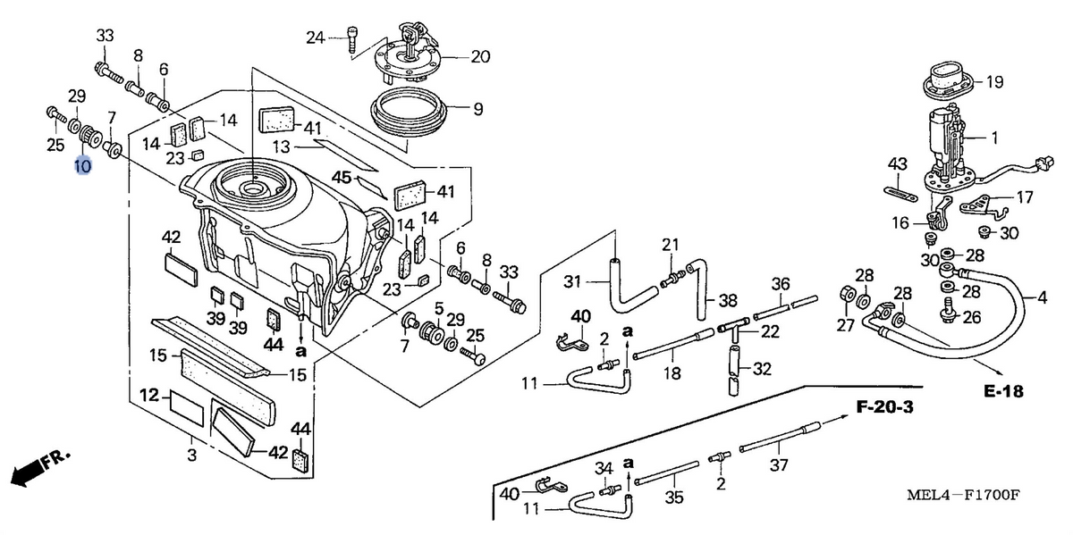 Honda OEM part 17545-MEL-000