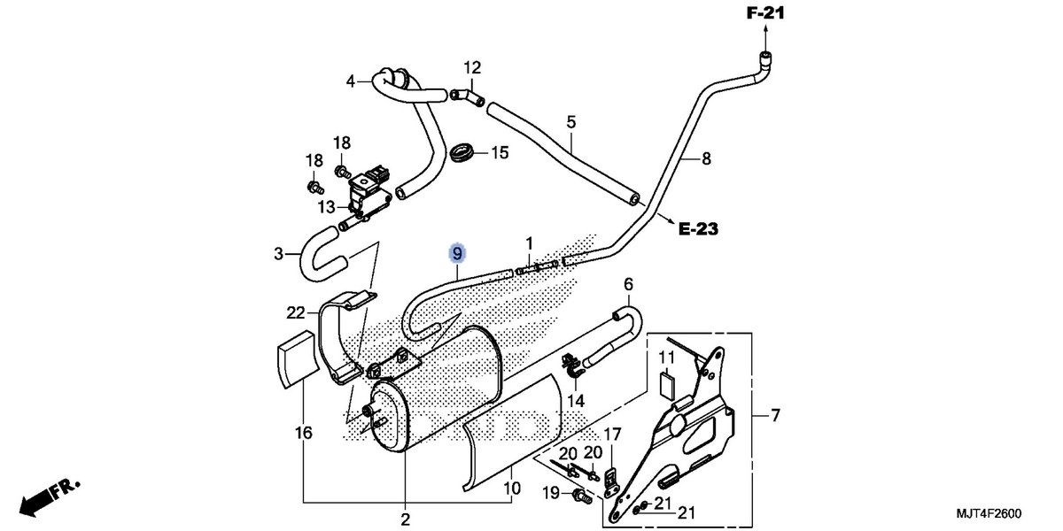 Honda OEM part 17545-MJT-A00